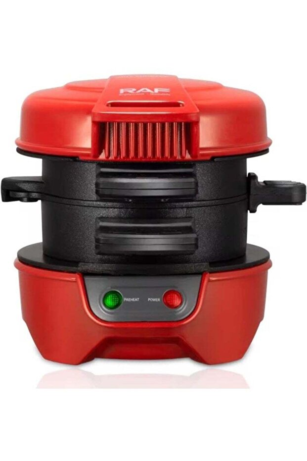 Burger Maker R.666 600W Multi-Function Grill with Non-Stick Plates for Burgers,