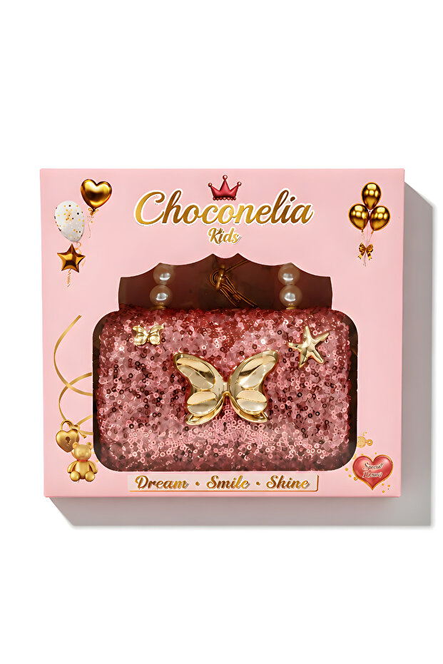 Perla Mini Sequin Pink Color Girls' Bag
