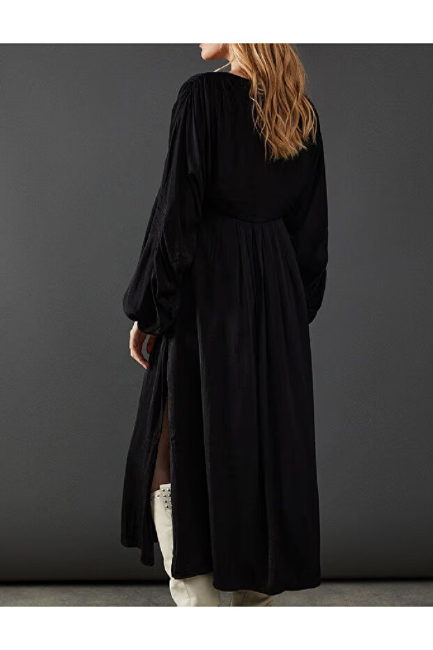 Rochie lunga, Negru - 2