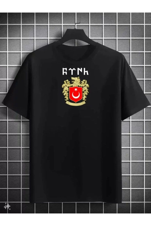 Unisex Crew Neck Printed Oversize Tshirt