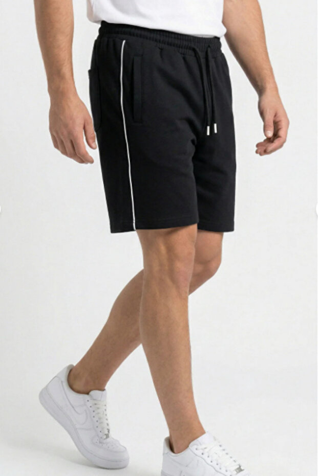 Men's Comfortable Fit Summer Shorts with Side Pockets and Zipper