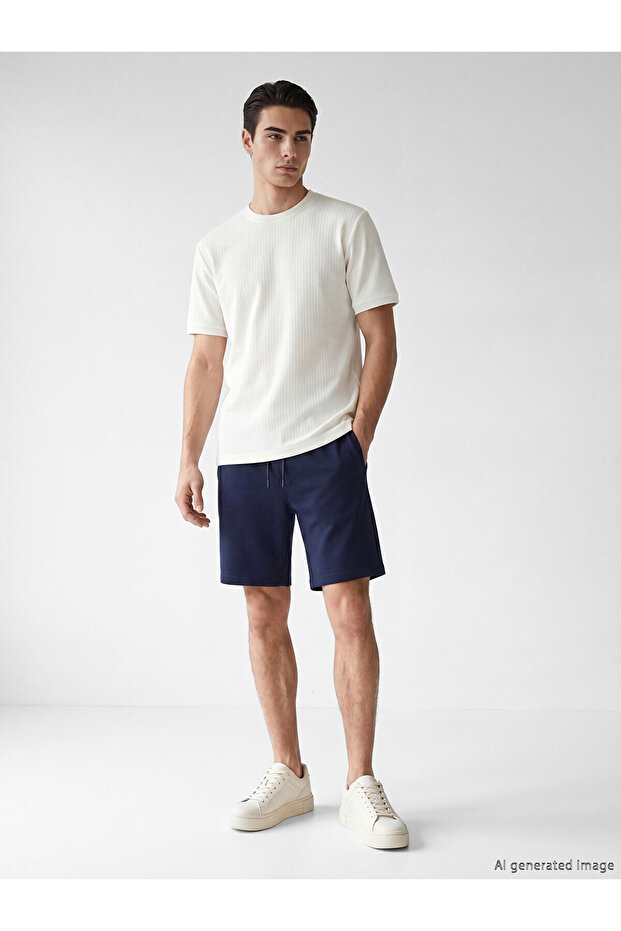 Vizyon New Season Regular Fit Pique Men's Shorts
