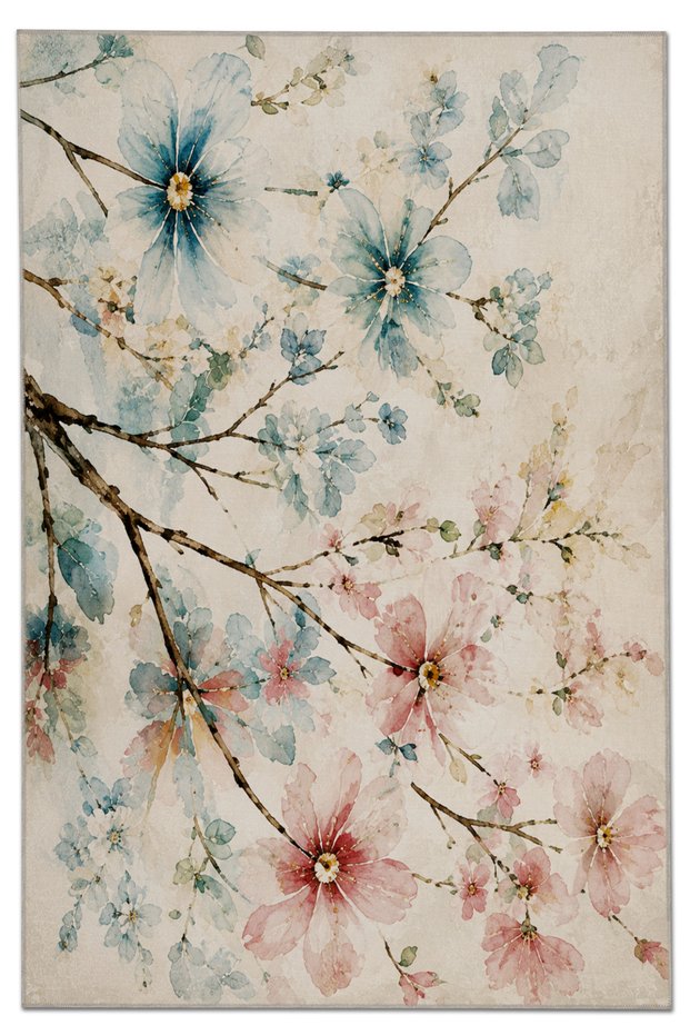Sdt Traditional Patterned Modern Woven Base Decorative Carpet Sdtamor2068
