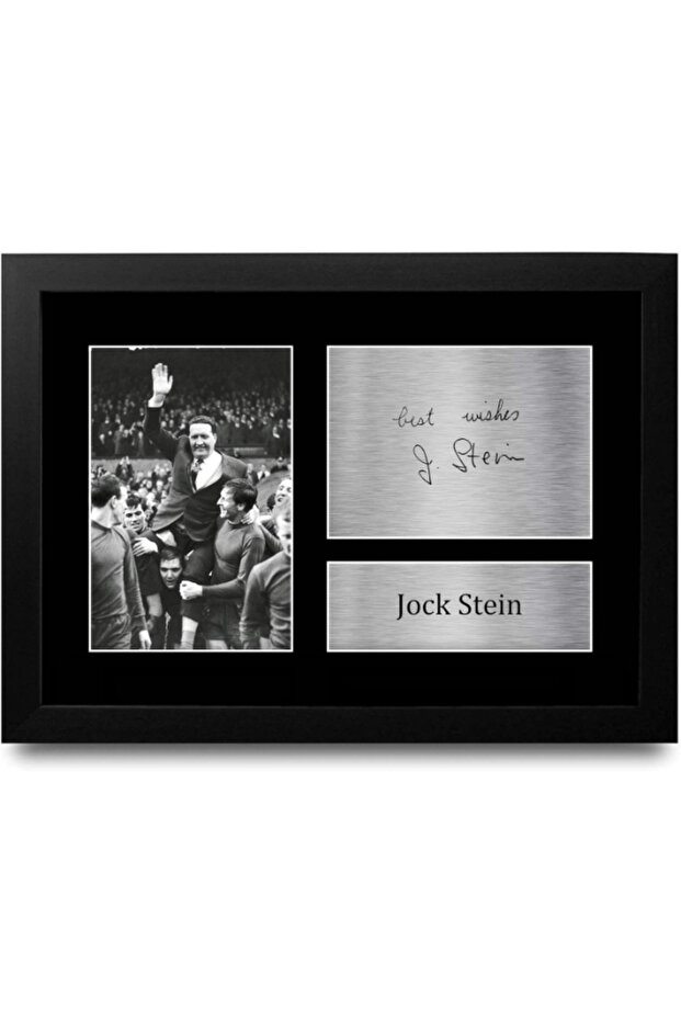 FR A4 Jock Stein Celtic Gifts Printed Signed Autograph Picture for Fans and Supporters - A4 Framed