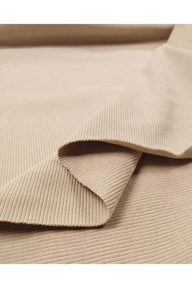 Light Earth Tone Green Camisole Ribbed Fabric Flexible Soft Bodysuit & Blouse Material 100X200Cm