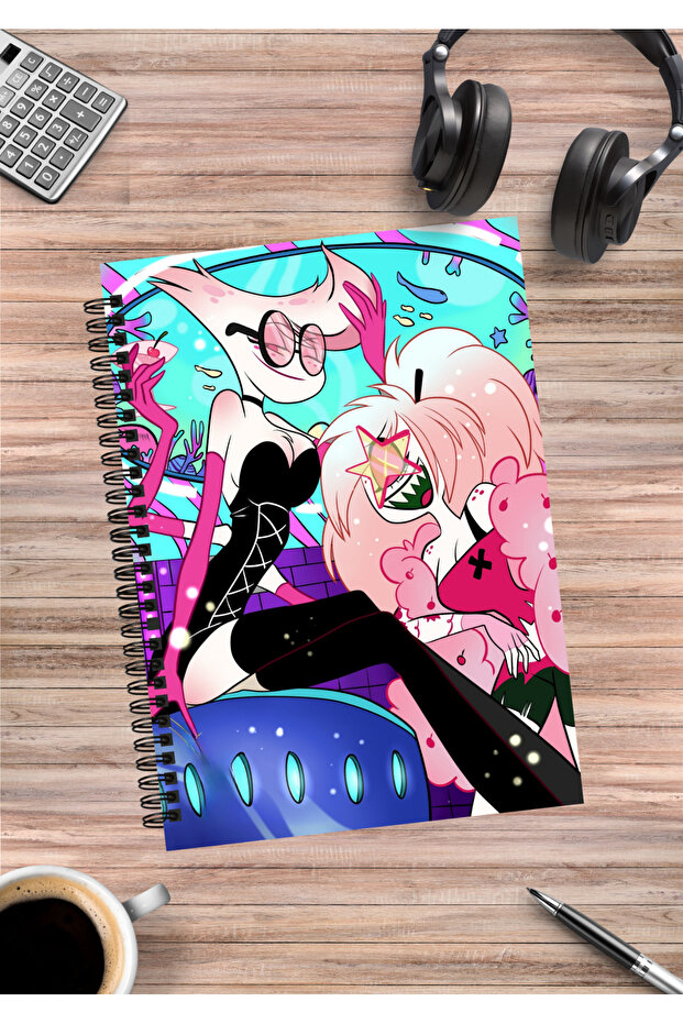 Hazbin Hotel Anime Spiral Notebook A5 (50 Sheets)