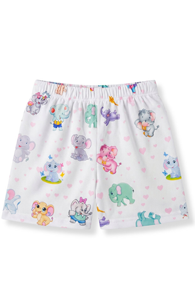 Girl's Swimsuit Baby Elephant Pattern Swim Shorts 6-24 Months