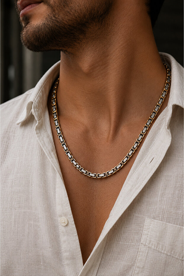 Steel Men's King Necklace