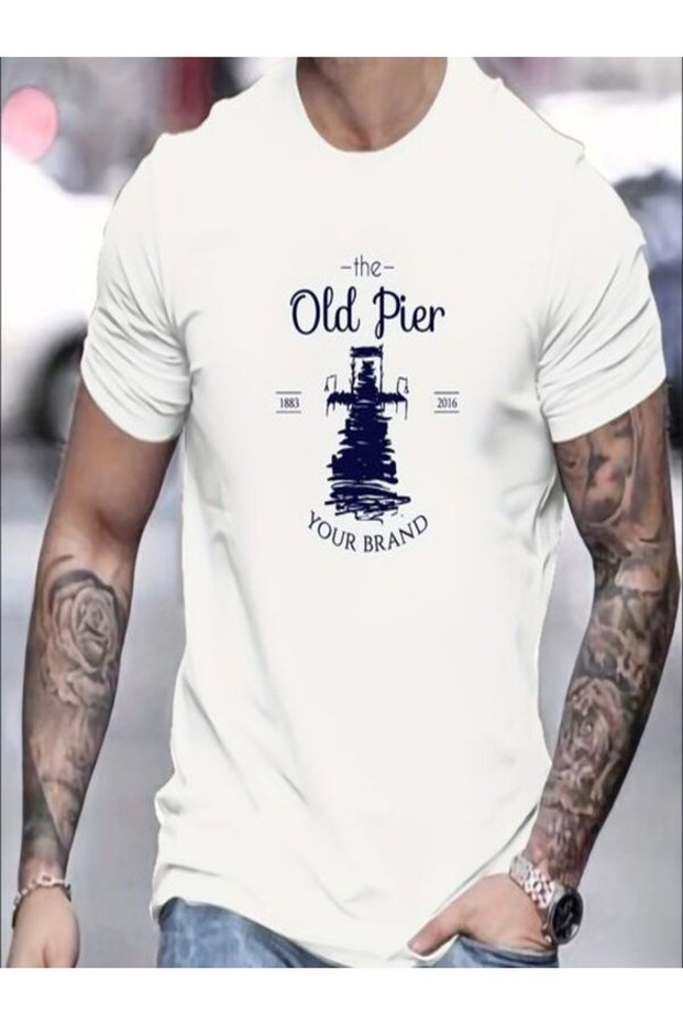 Old Pier Printed Men's T-Shirt