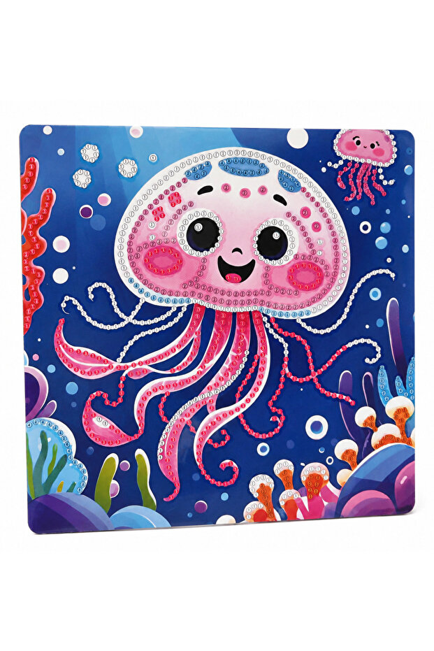 5D Diamond Stone Embroidery Kit Painting 20X20 cm Octopus Pattern Diamond Painting