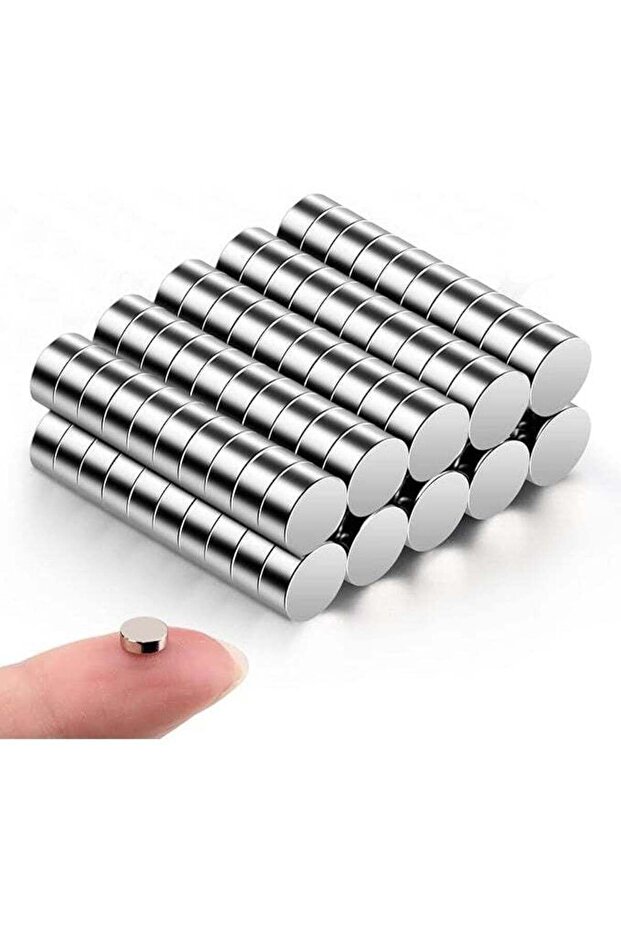 Micro Neodymium Round Refrigerator Magnets for DIY Projects - 5 x 2mm (Pack of 100)