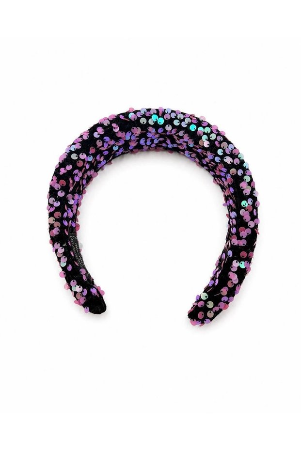 Sequin Embroidered Padded Crown