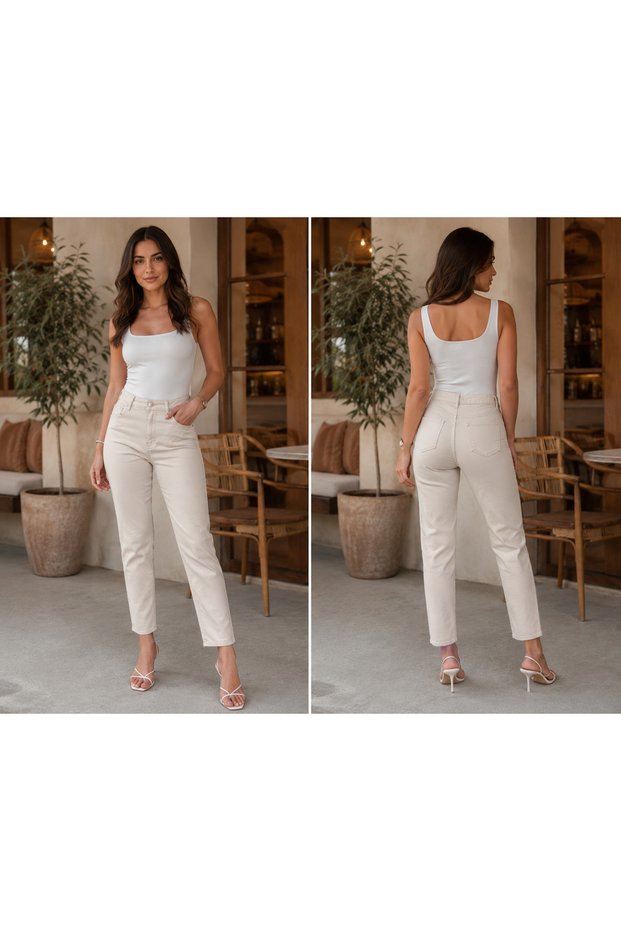 Ride Jeans Cotton Lycra Fabric High Waist Trousers