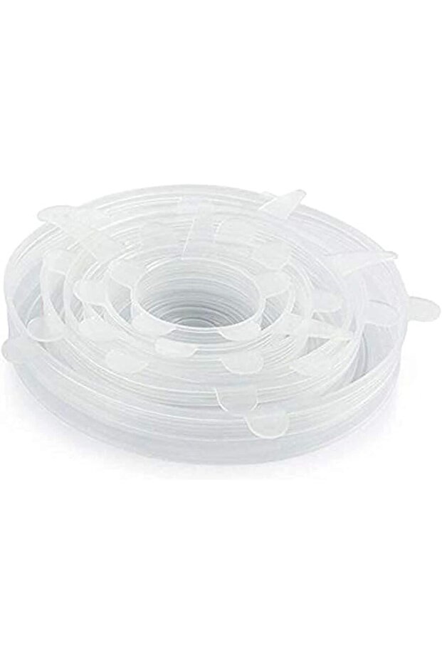 Silicone Stretch Fresh Food Cover Stretch Lids, 6-Pack Of Various Sizes