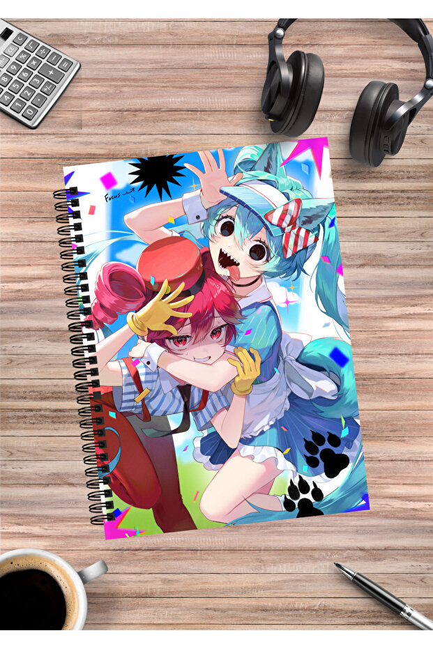 Kasane Teto Hatsune Miku Neru Anime Spiral Notebook A5 (50 Sheets)