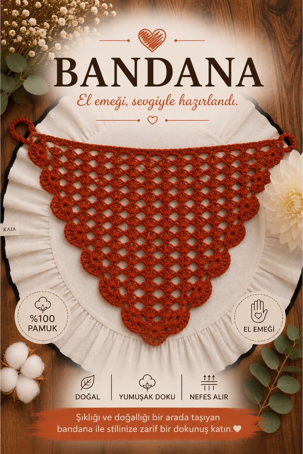 Handmade Knitted Bandana | 100% Cotton | Multi-Purpose Waist Shawl | Summer Products & Gifts