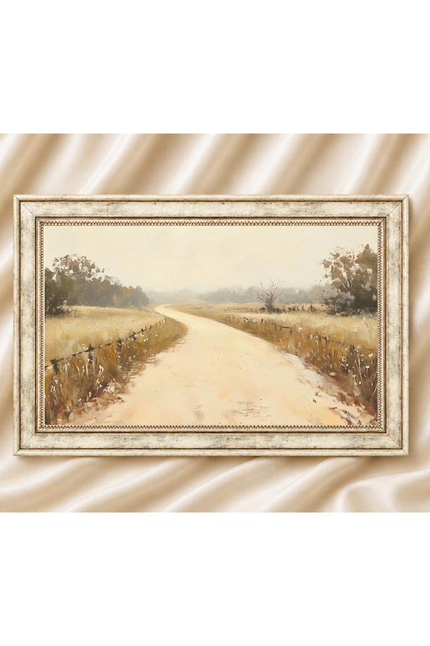 Vintage Painting Cream Antique Framed Painting Models