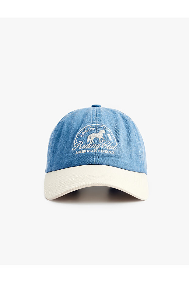 Embroidery Detailed Cotton Cap Hat