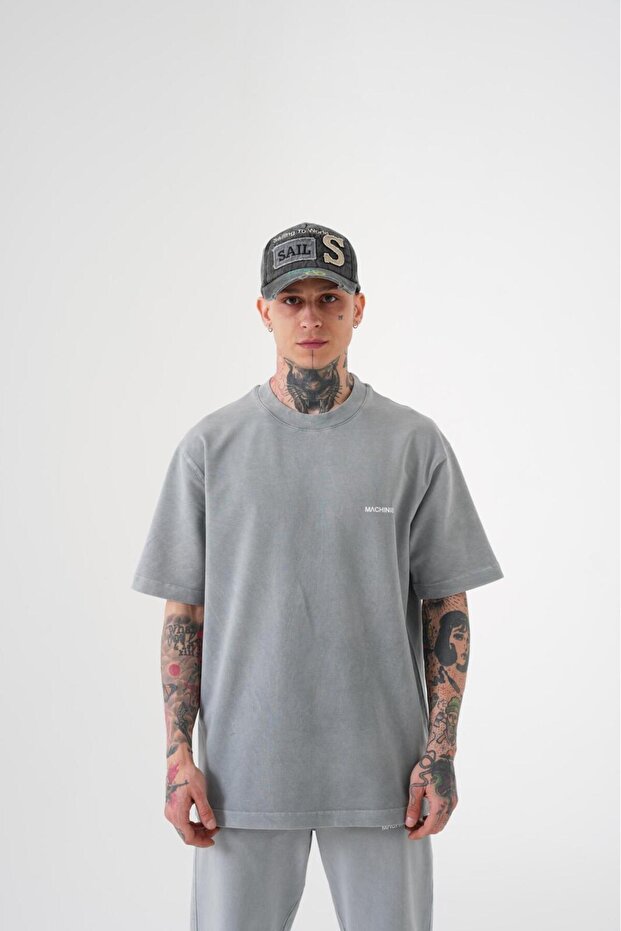 Men's Washable Relaxed T-Shirt Gray