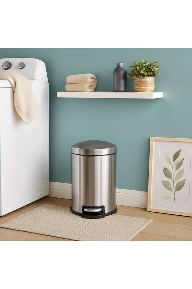 Clovis Soft Close Step Bin 5l - Silver
