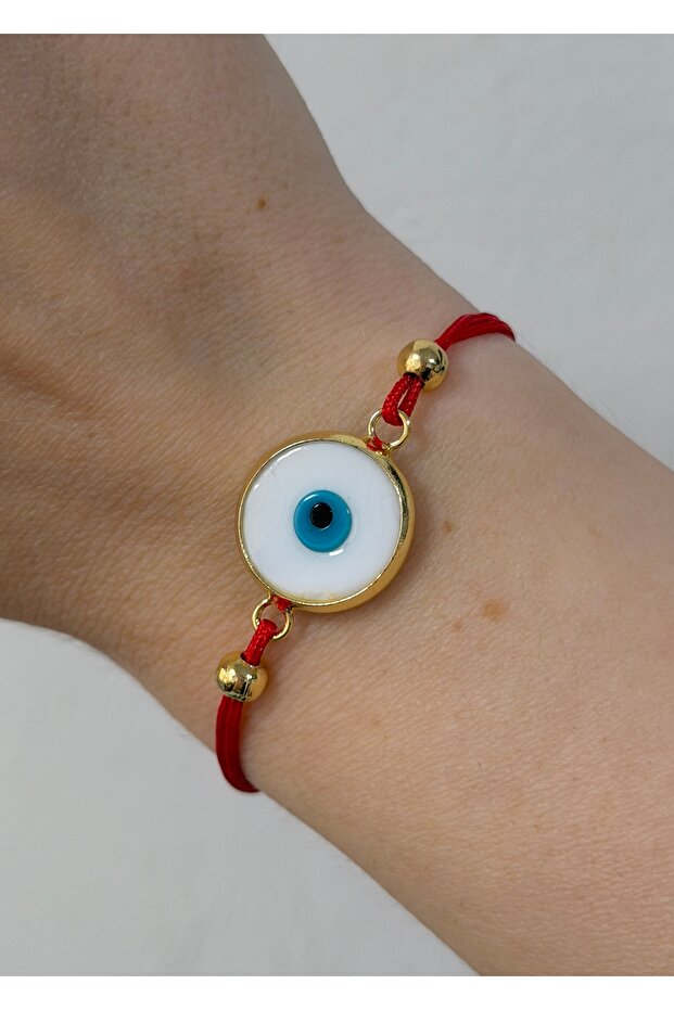 Red, Eye-Catching Adjustable Rope Bracelet