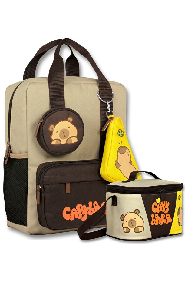 Boy's School Bag with Wallet + Lunch Box Set - Setcpb6233B