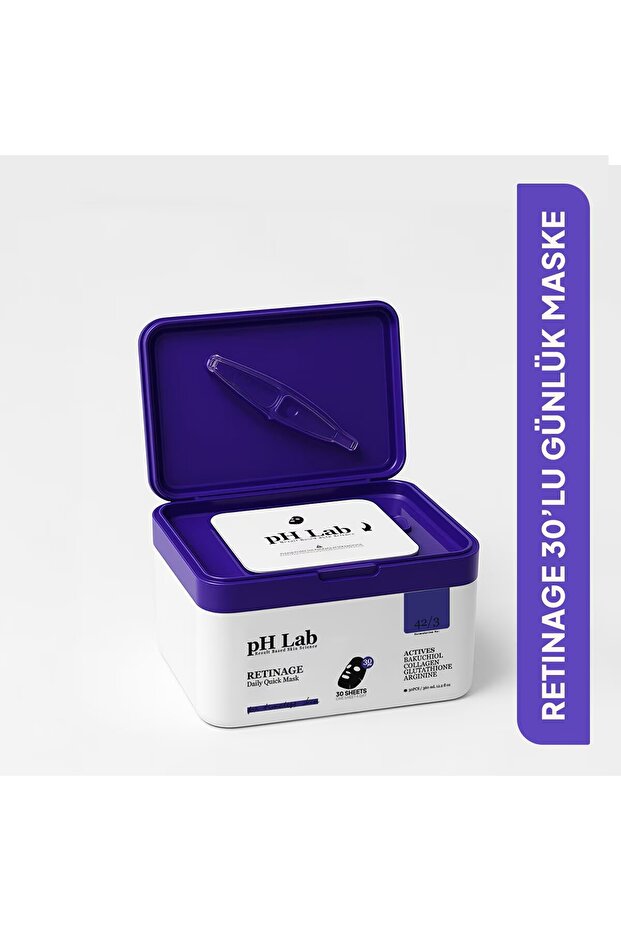 Phlab Retinage Mask 30-Pack 360 ml – Retinol Supported Renewing Facial Mask Pad
