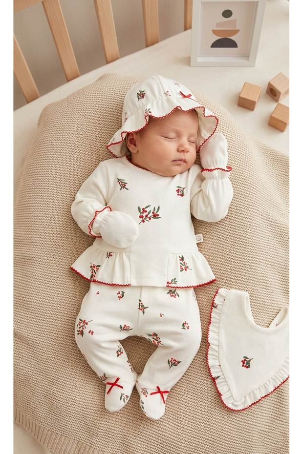 Kokina embroidered baby 5 piece newborn set