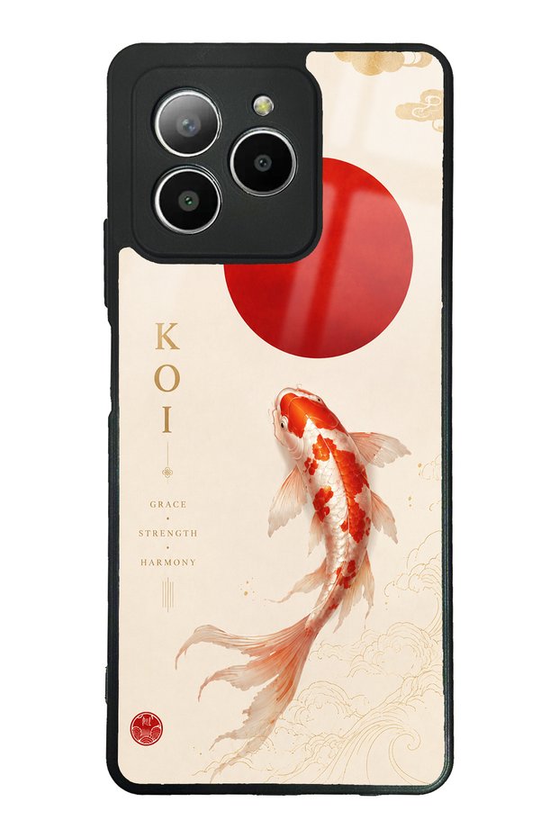 Omix X7 Minimal Koi Grace Design Glossy Phone Case