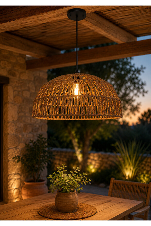 إضاءة LED ريفية بتصميم الأدغال المتدلية اضاءة صفراء