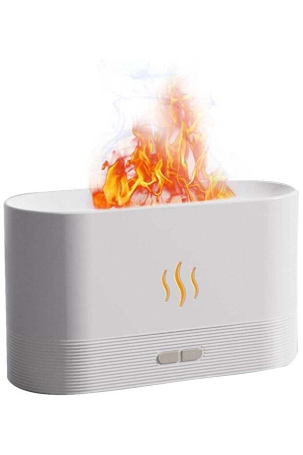 Essential Oil Diffuser with Flame Light 180mL Aromatherapy Mist Humidifier Quiet Aroma Air Diffusers with Auto Shut Off Protection