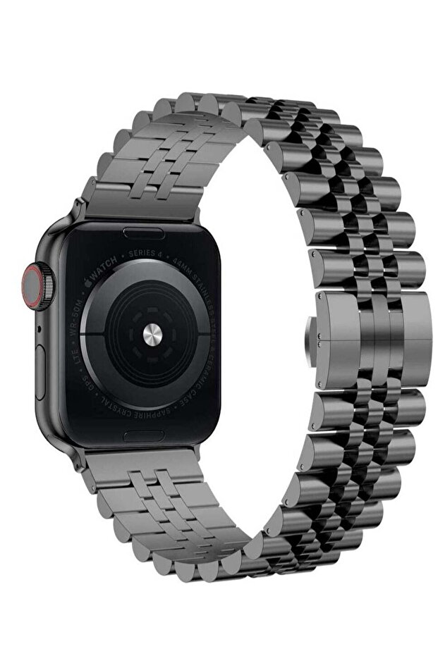 Stainless Steel Heavy Band for Apple Watch Series 6/SE/5/4/3/2/1 Men Space Gray