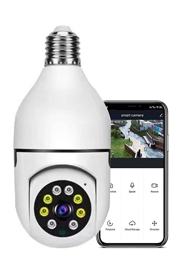 1080P Security Wireless Camera, Light Bulb Security Camera, 360 Degree 2.4GHz & 5G WiFi IP Camera