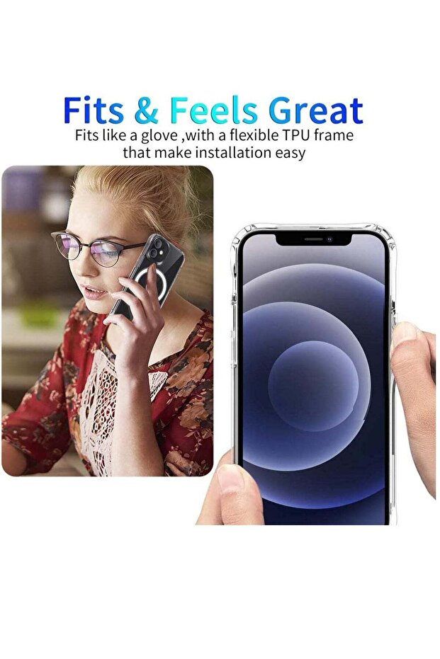 Iphone 15 Pro Max Clear Case Magsafe Compatible Shockproof - 5