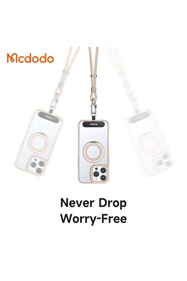 Universal Detachable Phone Lanyard Strap - Drop Proof Nylon Braided Cord with Zinc Alloy Clip