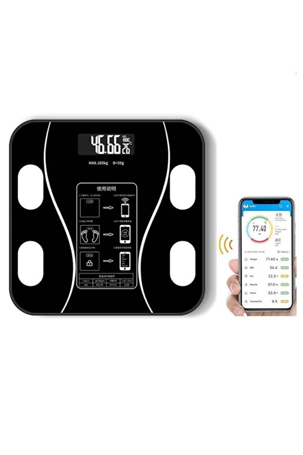 Smart Bluetooth Body Weight Scale with Body Fat Analysis, Wireless Digital Bathroom Scale