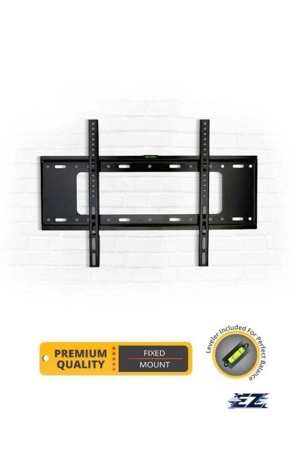 Fixed TV Wall Mount for 32”-75” Screens – Compatible with VESA 200x200mm to 630x410mm, Slim Design, Sturdy Support