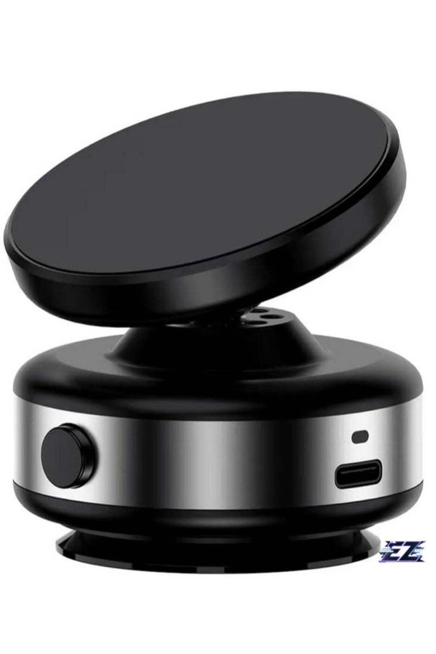 Magnetic Suction Phone Holder for Car, Mirror, Gym – 360° Rotation, Compatible with Metal & Glass Surfaces (Silver)
