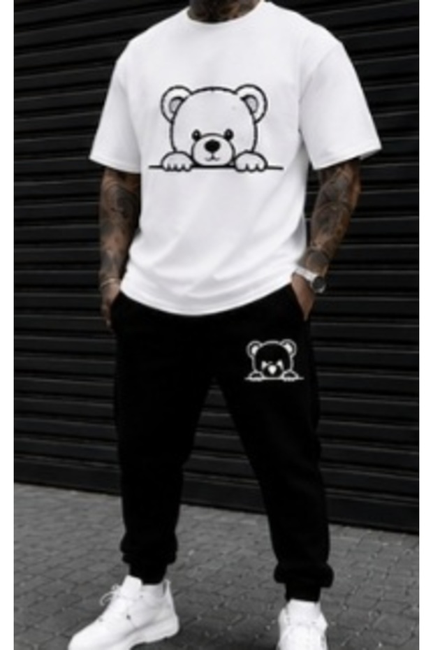 Unisex Oversize Shorts Set Short Sleeve T-Shirt Comfortable Fit Summer Casual Sports