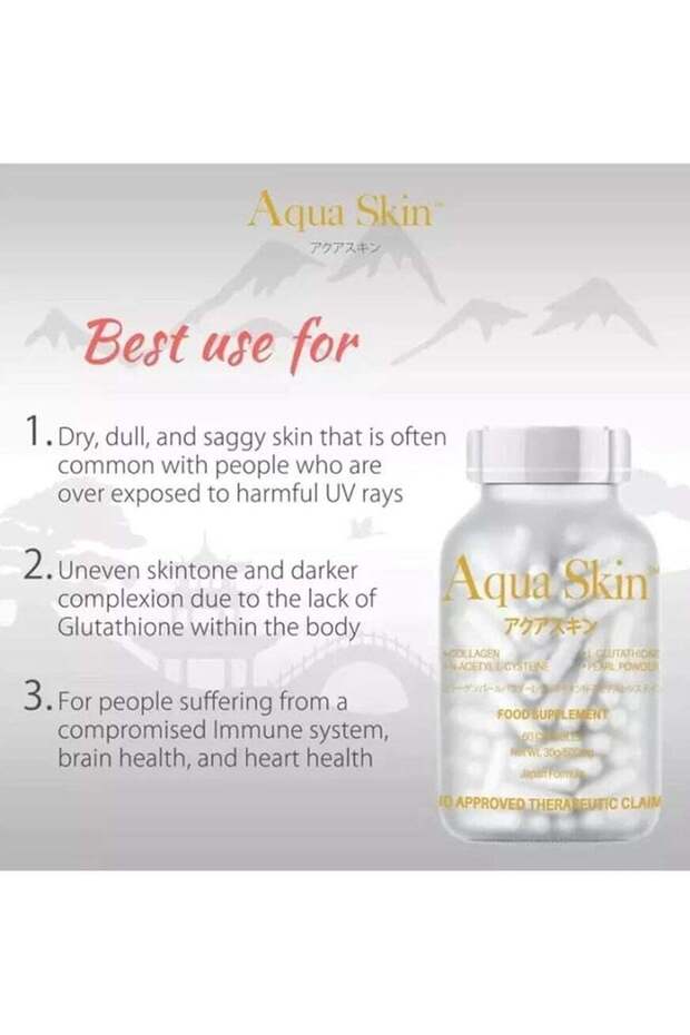 Aqua Skin Capsule Food Supplement for Skin Care