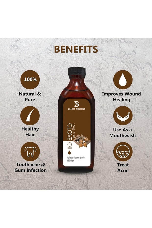 Essential Oils for Hair and Skin Care - 150 Ml - Clove Oil