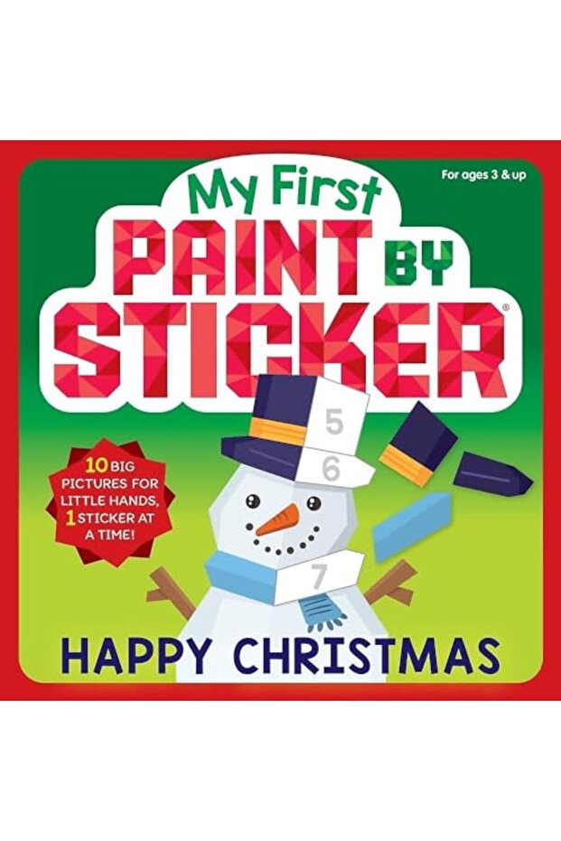 My First Paint By Sticker Happy Christmas