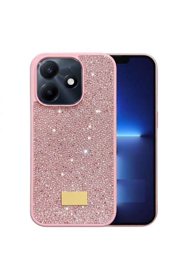 Tecno Spark 10 Pro Case Silicone Edged Stony Shiny Lux Diamond Cover