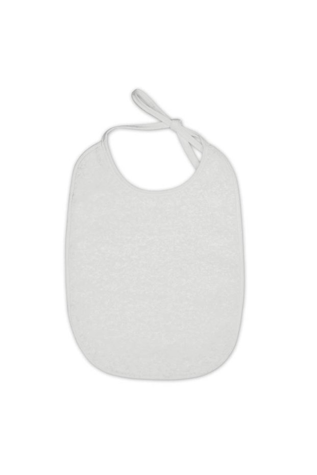 Set 10 bavete dubla fata, material tip prosop, White