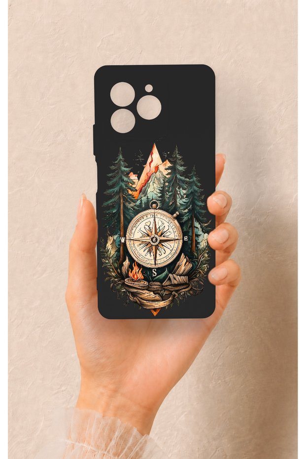 Omix X7 Compatible Compass Forest Patterned Silicone Case