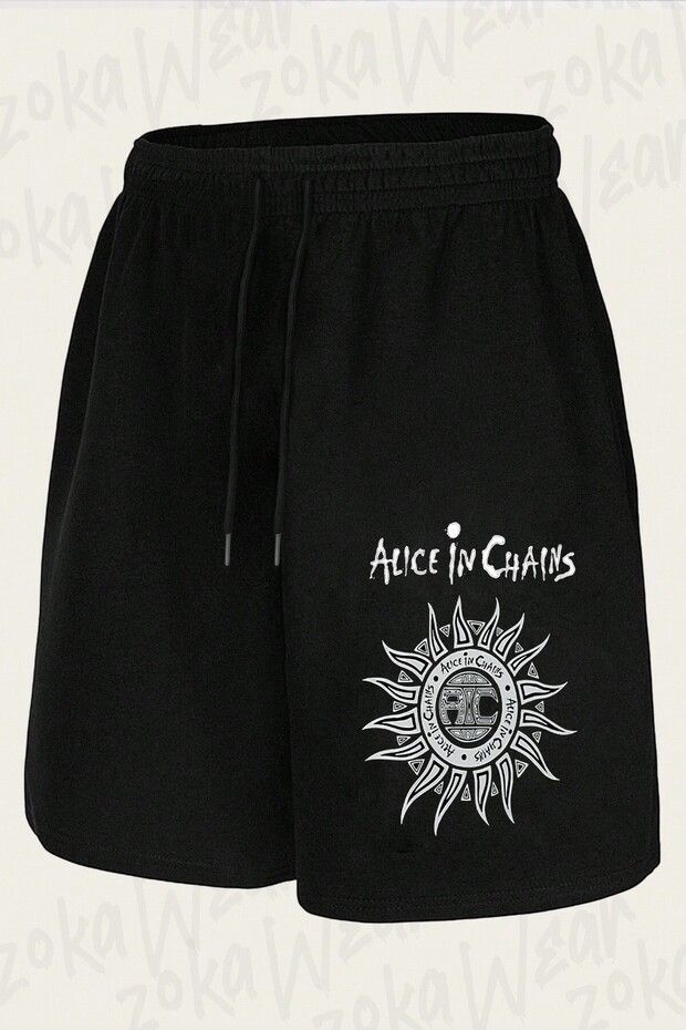 Unisex Alice in Chains 2 Design Printed Shorts