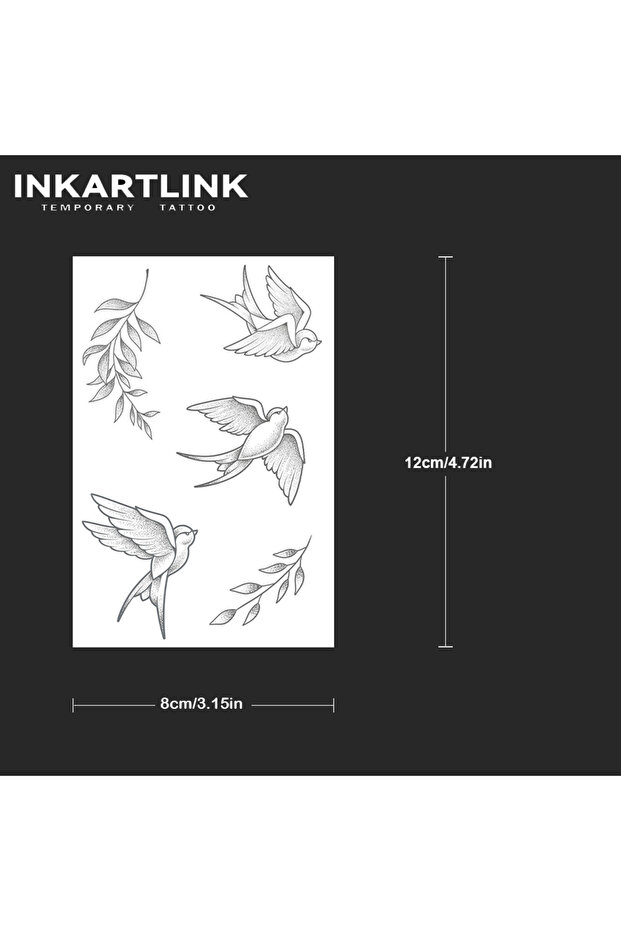 427-0812M INKARTLINK رقعة وشم ديناميكية مقاومة للماء بتدرج لوني مستمر 1-2 ورقة