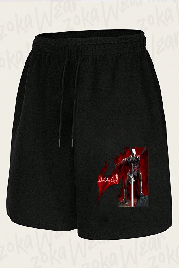 شورت مطبوع بتصميم Devil May Cry v2 للجنسين