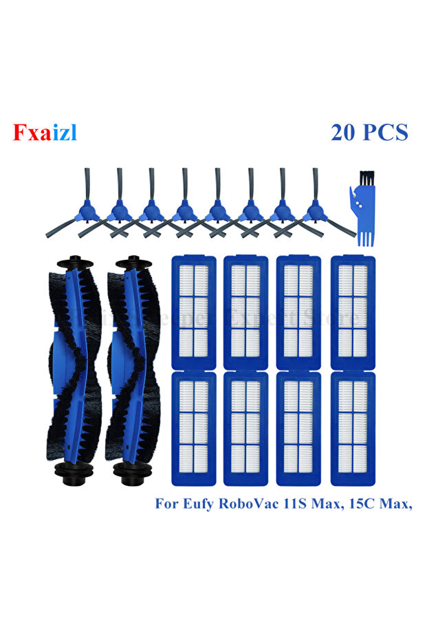 20 pcs For Eufy RoboVac 11S Max, 15C Max, 25C Max, 30C Max, G10, G20, G30 Edge Hybrid, G32 Pro Vacuu