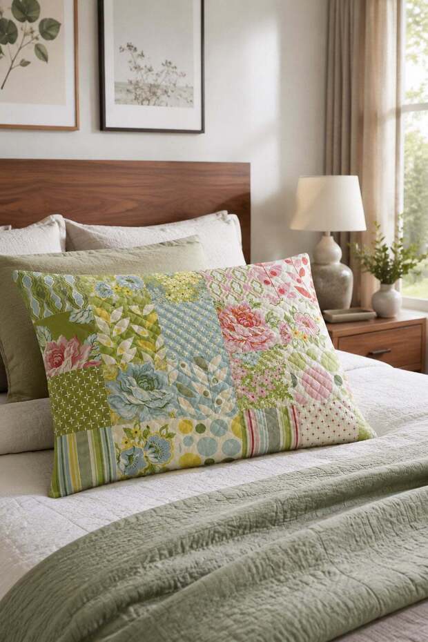 غطاء وسادة مبطن مزخرف 50x70 سم 6ETD10